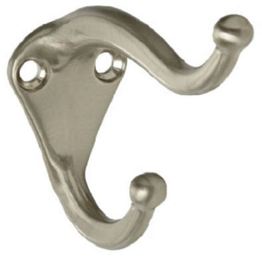 National Hardware® N325-480 Coat & Hat Hook, Satin Nickel