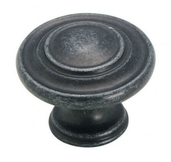 Amerock BP1586WID Inspirations 3-Ring Knob, 1-3/8", Wrought Iron Dark