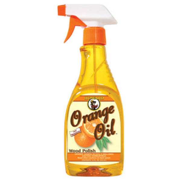 Howard ORS016 Orange Oil Furniture Clean/Polish, 16 Oz