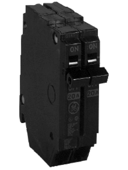 GE THQP220 Double Pole Circuit Breaker, 20 Amp