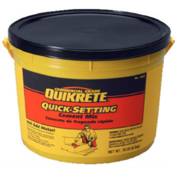 Quikrete® 124011 Commercial Grade Quik Setting Cement Mix, 10 Lbs