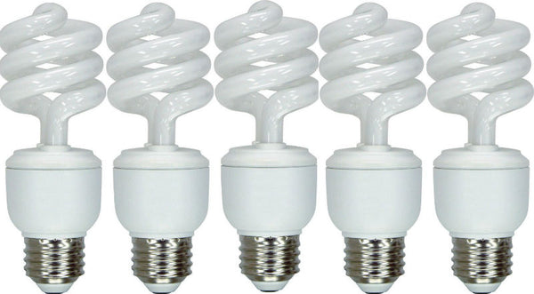 GE Lighting 85939 Energy Smart® T3 Spiral® CFL Bulb, Soft White, 13W, 5-Pack