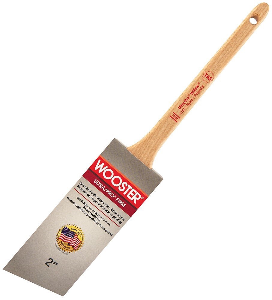 Wooster® 4181-2 Ultra/Pro® Firm Willow® Thin Angle Sash Paint Brush, 2"