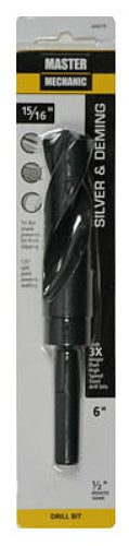 Master Mechanic 694276 Silver & Deming Drill Bit, 15/16" x 6", Black Oxide