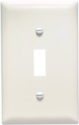 Almond 1-Gang 1 Toggle Nylon Wall Plate