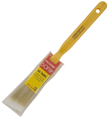 Wooster® Q3208-1 Softip® Angle Sash Nylon/Polyester Paint Brush, 1"