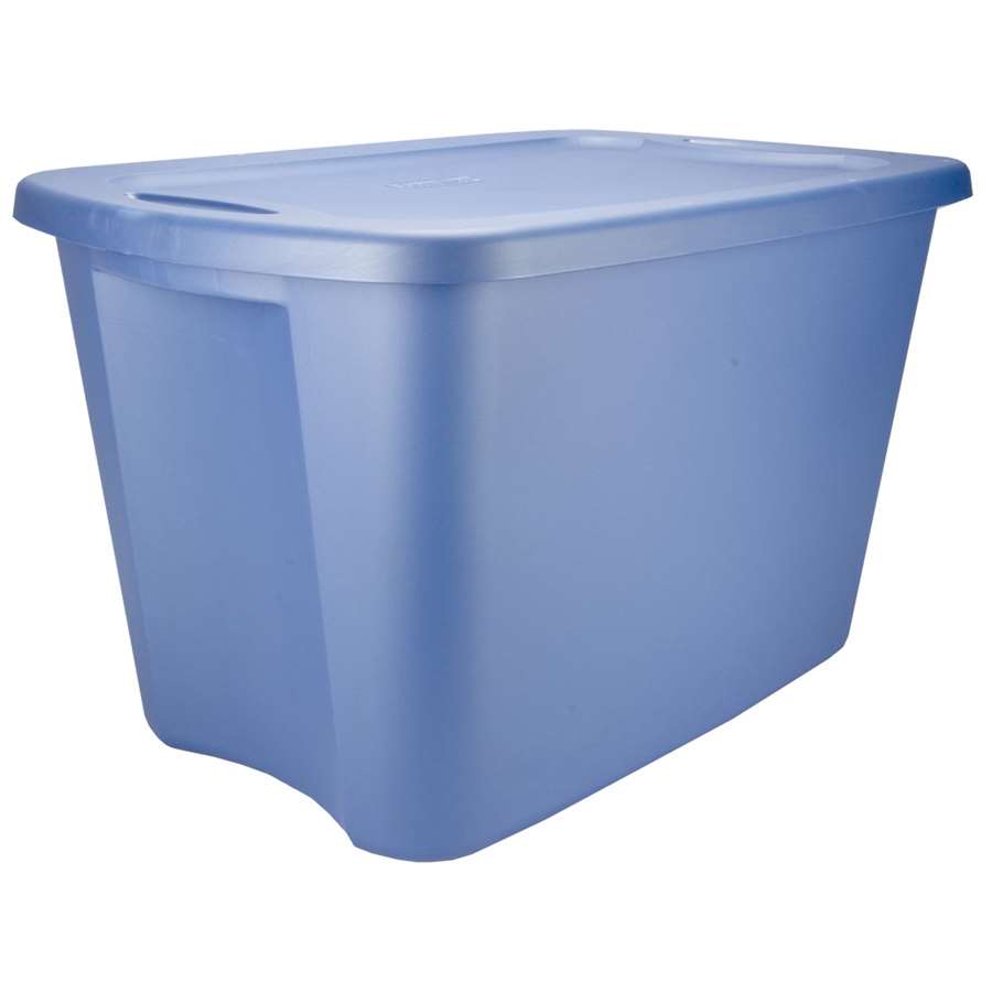 Sterilite blue 18 gallon tote box 
