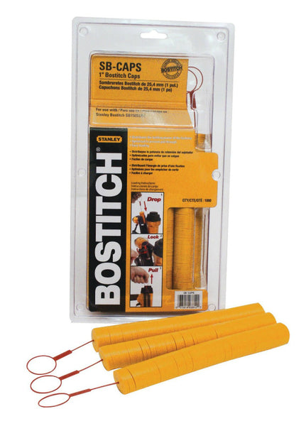 Bostitch® SB-CAPS Caps for Cap Stapler and Nailer, 1", 1000-Count