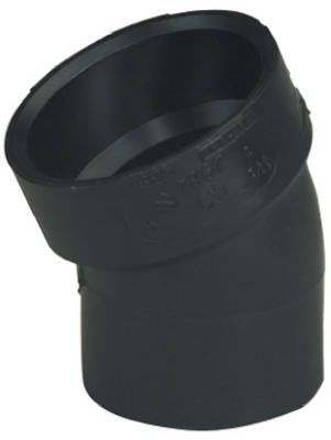 22-1/2 Degree Black Street Elbow