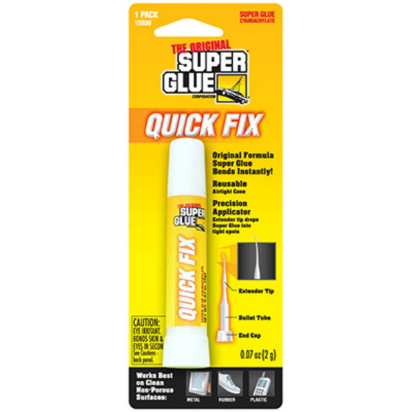 Super Glue® 15030 Quick Fix Super Glue Quick-Setting Adhesive, 2 Grams