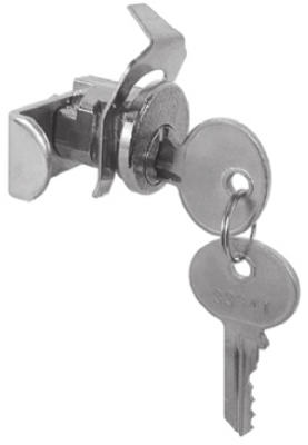 Slide-Co S-4137C Jensen General Mailbox Lock with 2-Keys, Nickel Plated