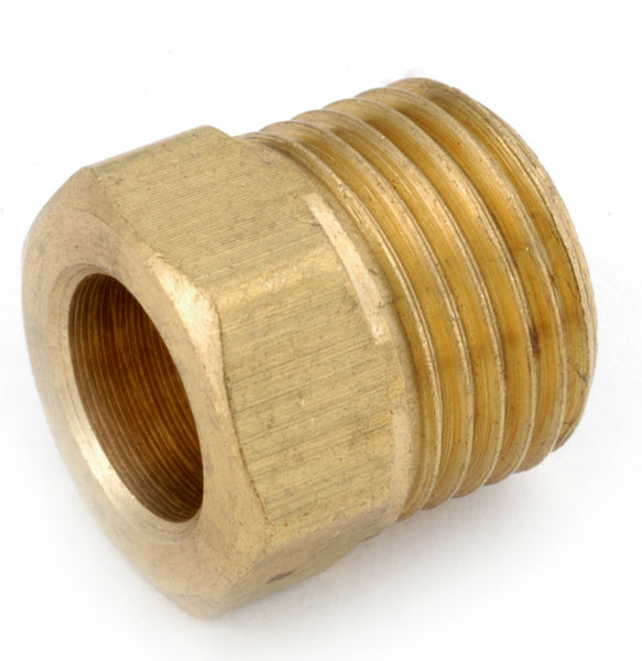 Anderson Metals 54341-04 Brass Inverted Flare Nut, 1/4"