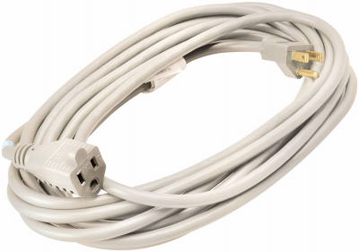 Master Electrician 02352ME01 Outdoor Extension Cord, 20', 16/3, White