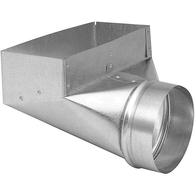 Imperial GV0624-C HVAC Galvanized 90-Degree Angle Boot, 3-1/4" x 10" x 6"