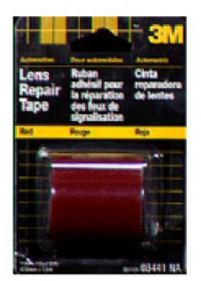 3M 03441NA Automotive Lens Repair Tape, Red, 1.9" x 60"