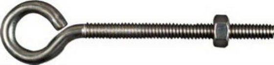 National Hardware® N221-630 Eye Bolt, 5/16" x 5", Stainless Steel