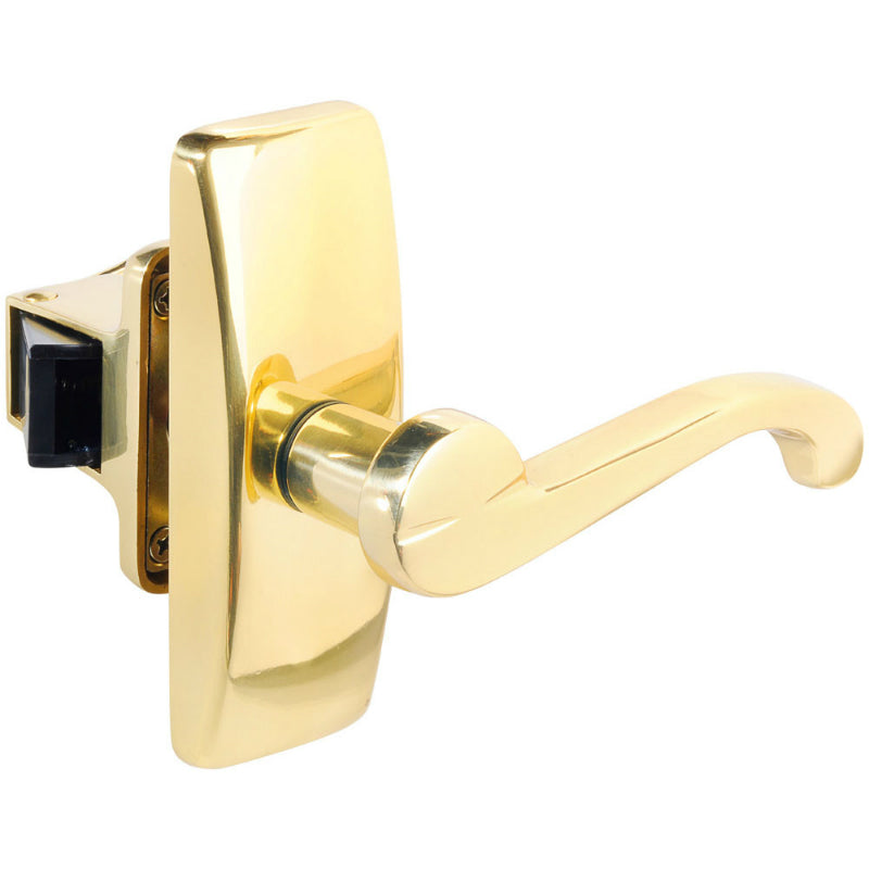 Wright Products™ VGL025-555 Georgian Storm Lever Latch, Polish Brass Finish