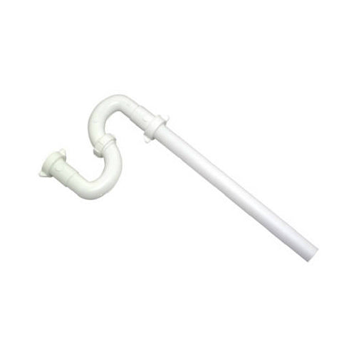 Master Plumber 823-583 Plastic Lavatory Floor Drain S Trap, White