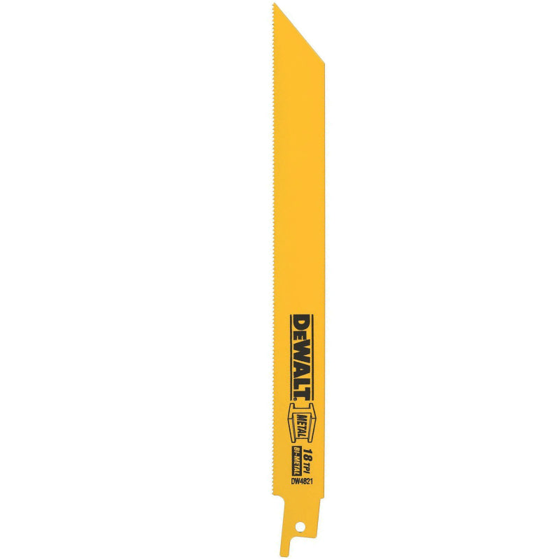 DeWalt DW4821 Straight Back Bimetal Reciprocating Saw Blades 18