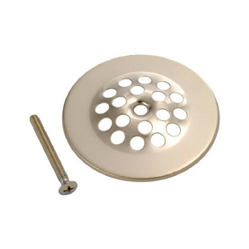 Master Plumber 828-886 Shower Drain Strainer Cover, Polished Brass