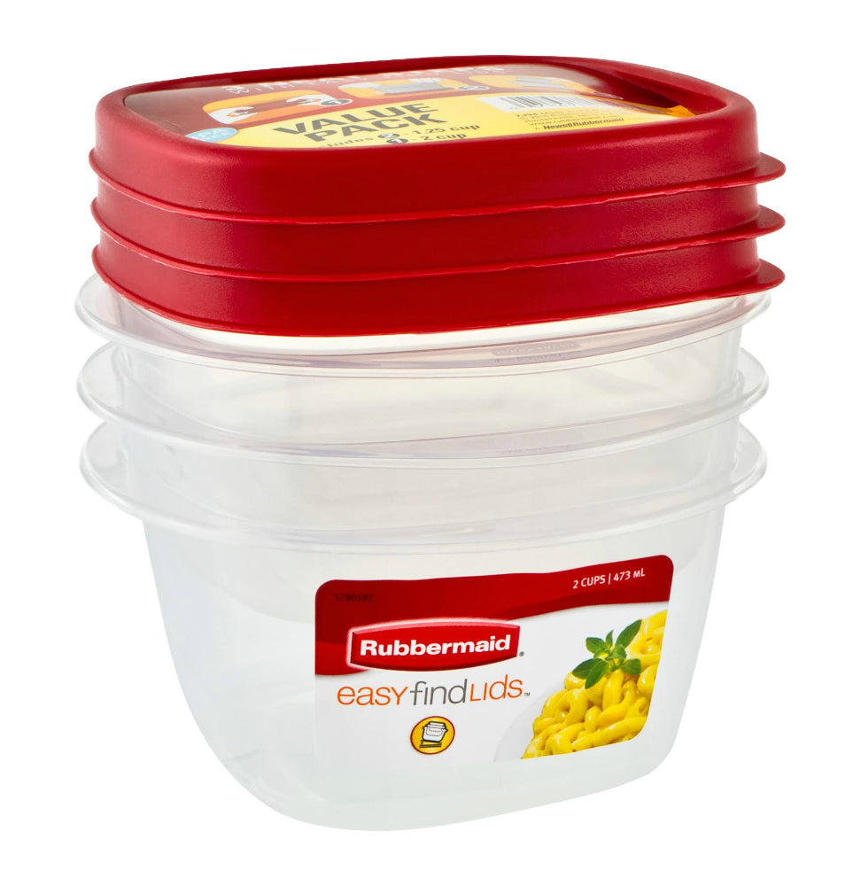 Rubbermaid Easy Find Lids Food Storage Containers with