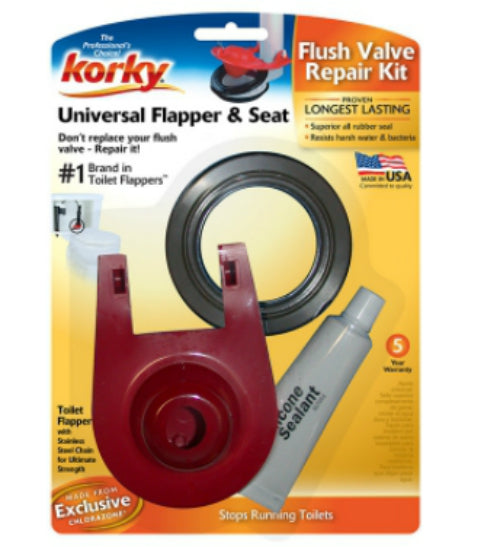 Korky® 2003BP Easy Fix Universal Flush Valve Repair Kit, 2"