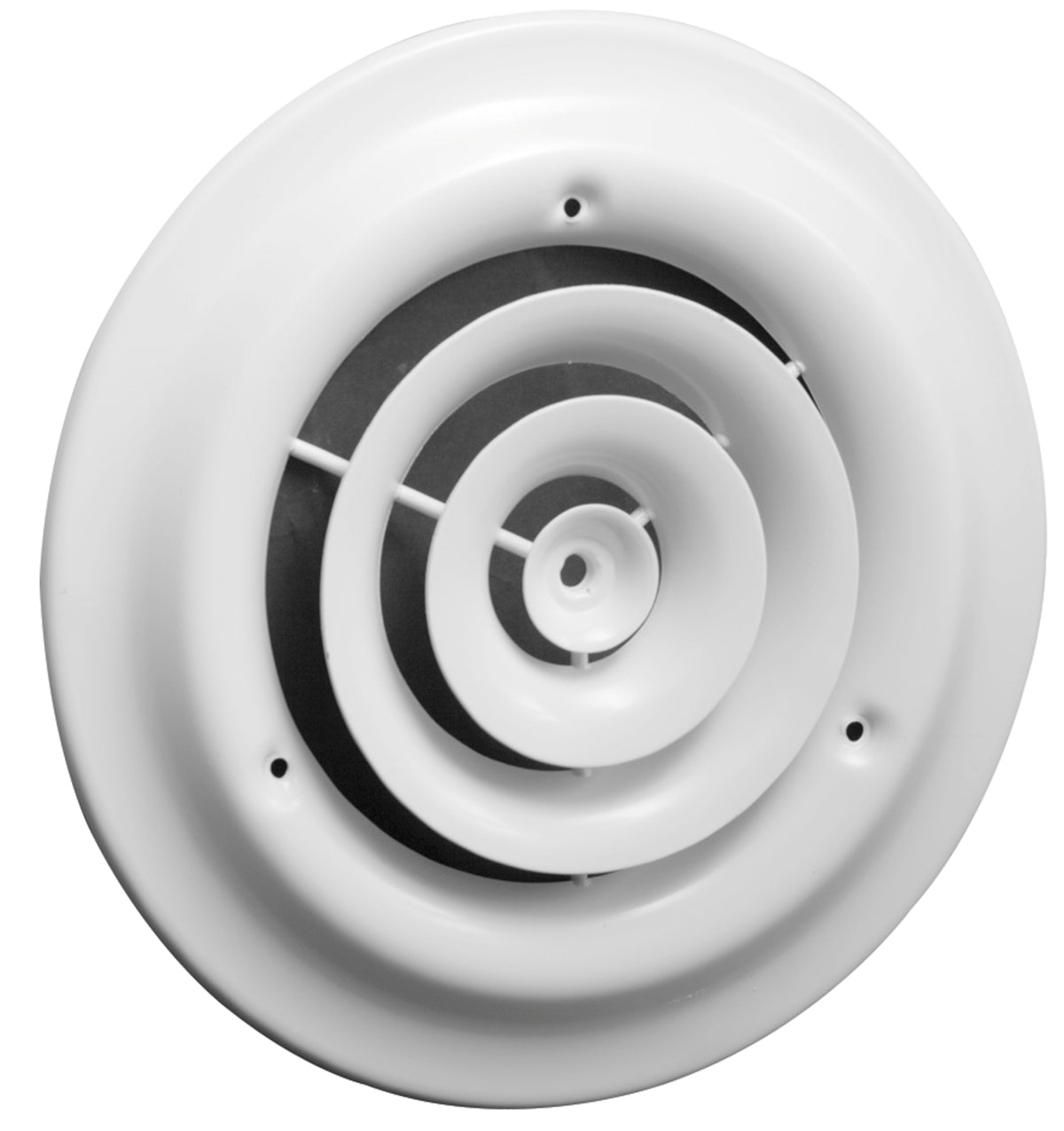 AmeriFlow® 1500W6 Steel Round Ceiling Diffuser, White, 6"