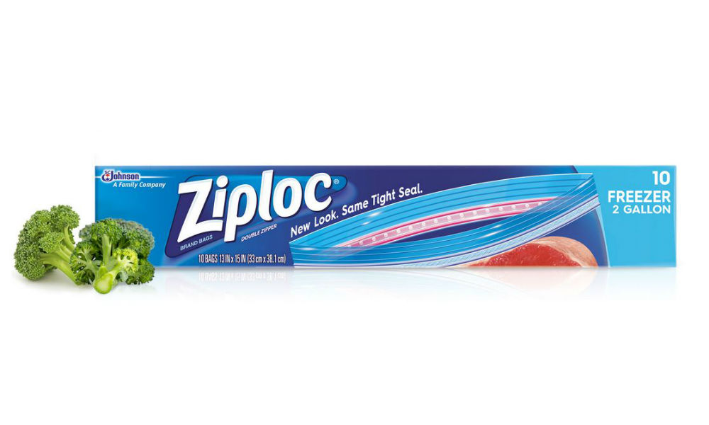 Ziploc 01132 Freezer Bags 2 Gallon Size 10 Bags: Food Storage Bags