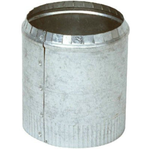 Imperial GV0843 Crimped Round Top Collar, Galvanized, 30 Gauge, 6"