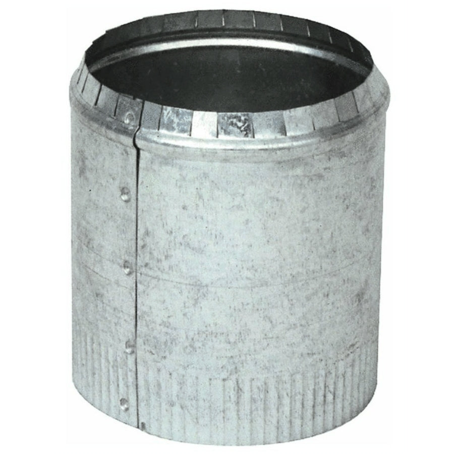 Imperial GV0846 Crimped Round Top Collar, Galvanized, 28 Gauge, 8"