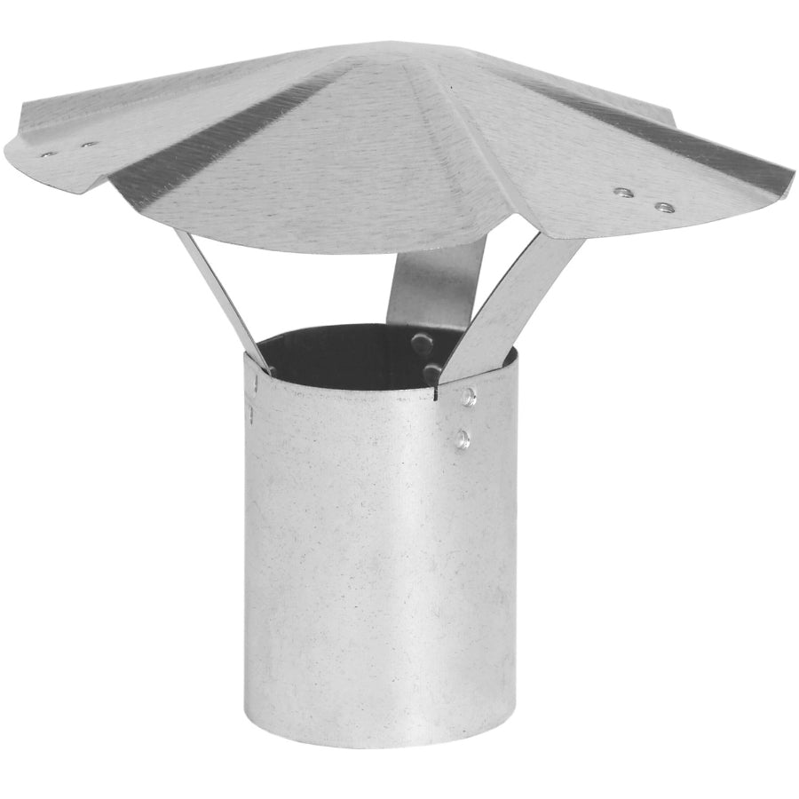 Imperial GV0587 Galvanized Round Rain Cap, 30 Gauge, 4"