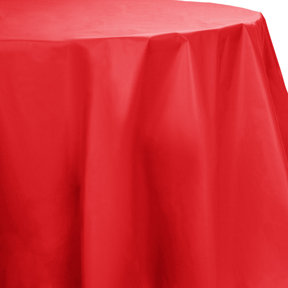 Creative Converting™ 703548 Octy-Round Plastic Table Cover, Classic Red, 82"