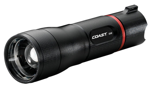 Coast TT8607CP Focus Beam G50 LED Flashlight, 355 Lumen, 620' Beam, 4.8" L