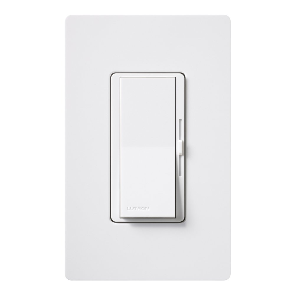 Lutron® DVWCL-153PH-WH Diva® CFL/LED Single-Pole/3-Way Dimmer, 150W, White