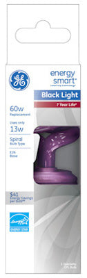 GE Lighting 78957 Energy Smart® T3 Spiral® Party Light CFL Bulb, Black, 13W