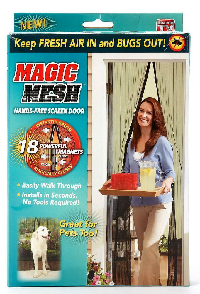 Magic Mesh™ MM011124 Magnetic Hands-Free Screen Door, As Seen On TV