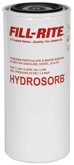 Fill-Rite F1810HM0 Hydrosorb Spin On Fuel Filter, 18 GPM