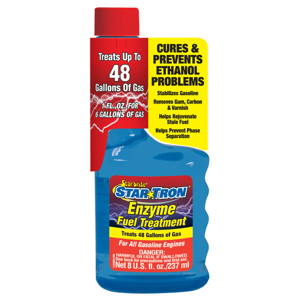 Star Brite® 14308 Startron Enzyme Fuel Treatment Additive, Gas Formula, 8 Oz