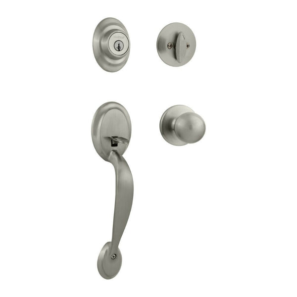 Kwikset® 687DAXP-15-SMT-CP Security Dakota Entry Handleset, Satin Nickel