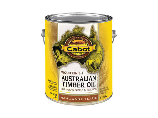 Cabot® 19459-07 Australian Timber Oil, Mahogany Flame, 1 Gallon