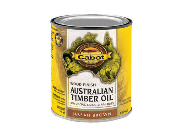 Cabot® 19460-05 Australian Timber Oil, Jarrah Brown, 1 Qt