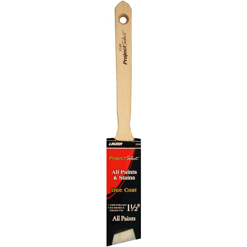 Linzer 2140-1.5 Project Select Polyester Better Angle Sash Brush, 1.5"