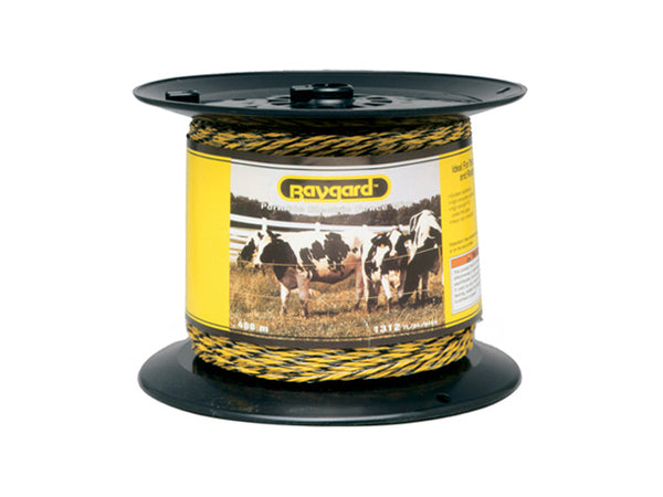 Baygard 128 Heavy Duty Polywire, 1312', Yellow & Black