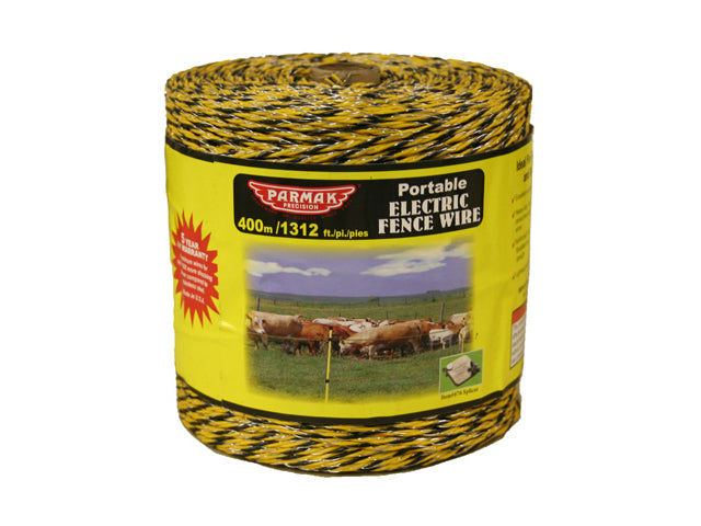 Baygard 122 Heavy Duty Polywire, 1312', Yellow & Black