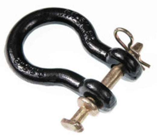 Double HH 24016 Straight Clevis, 7/8" x 4-1/4", Black Painted