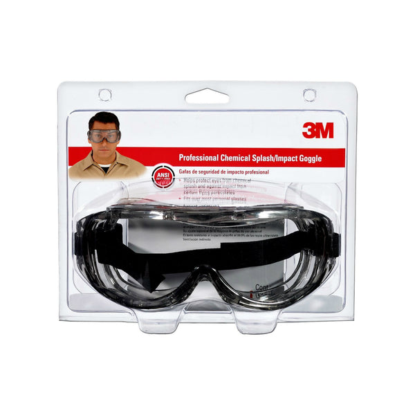 3M 91264-80025T Tekk Protection Professional Chemical Splash/Impact Goggle