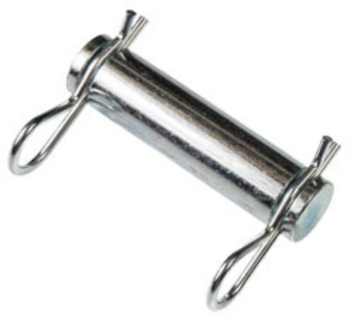 Double HH 10202 Clear Zinc Plated Cylinder Pin, 1" x 2-3/4", Overall Length 3"