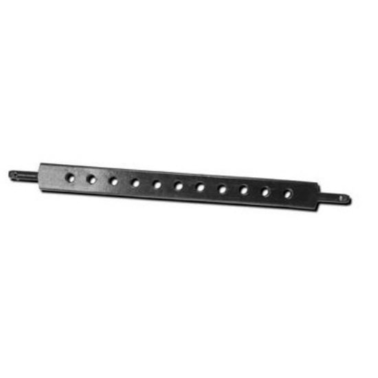 Double HH 22721 Category-2 Drawbar with 11-Hole, Painted Black