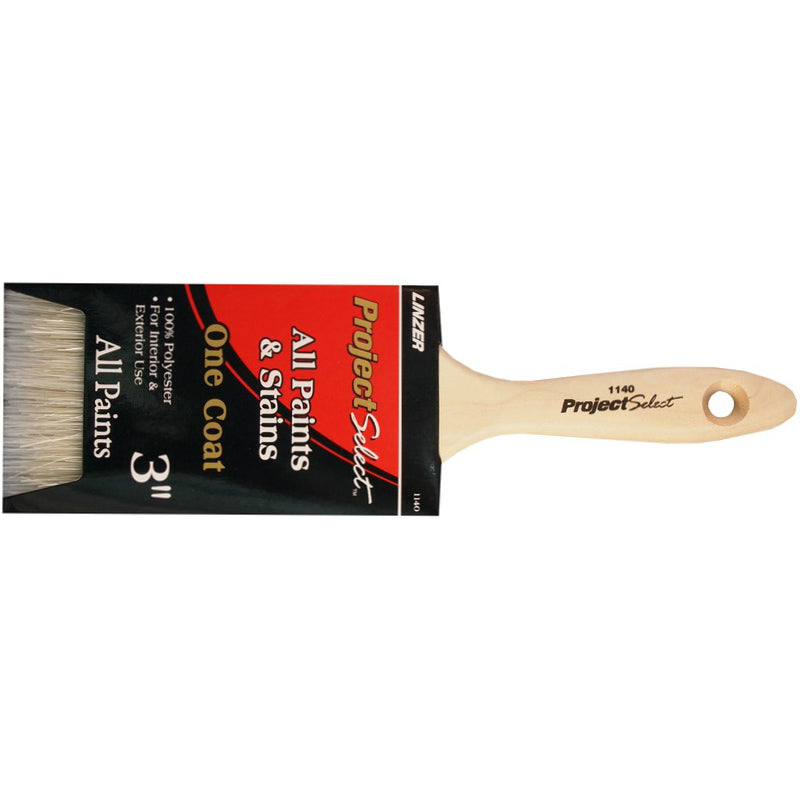 Linzer 1140-3 Project Select Polyester Paint & Stain Varnish Brush, 3"