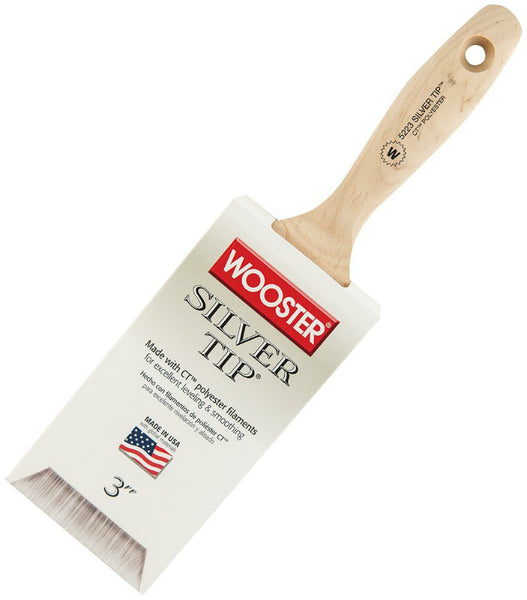 Wooster® 5223-3 Silver Tip® Wall Paint Brush, 3", Birch Hardwood Handle